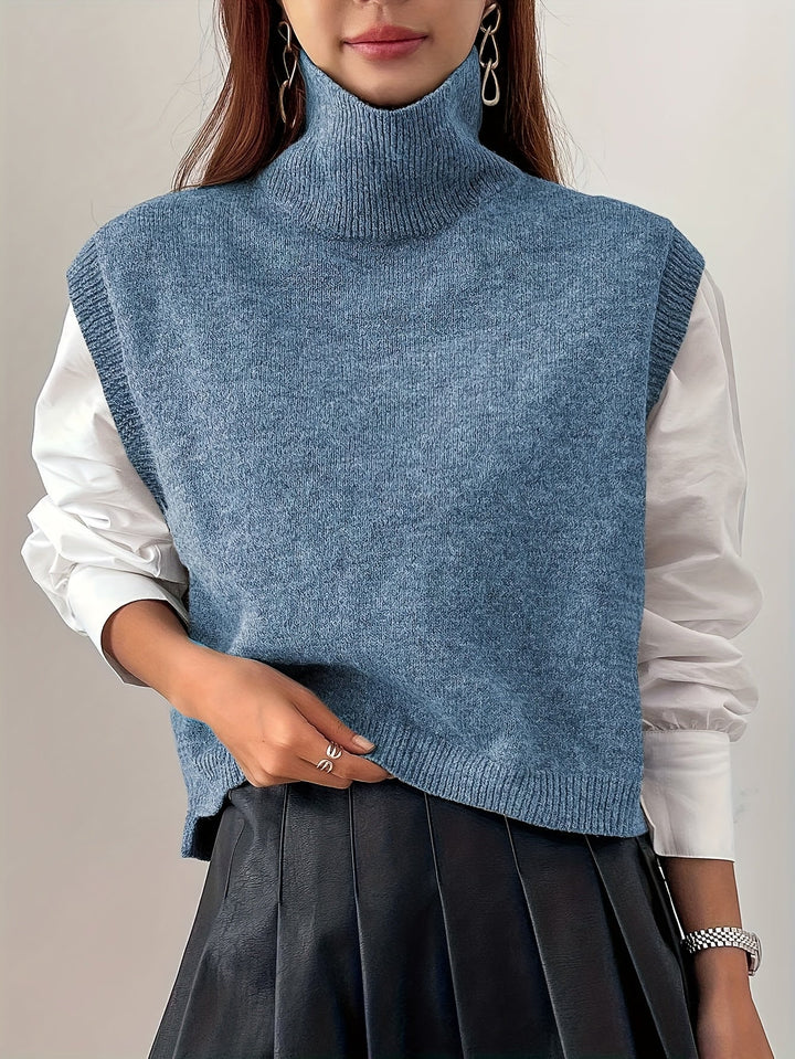 Farrah | High-Neck Jumper Vest