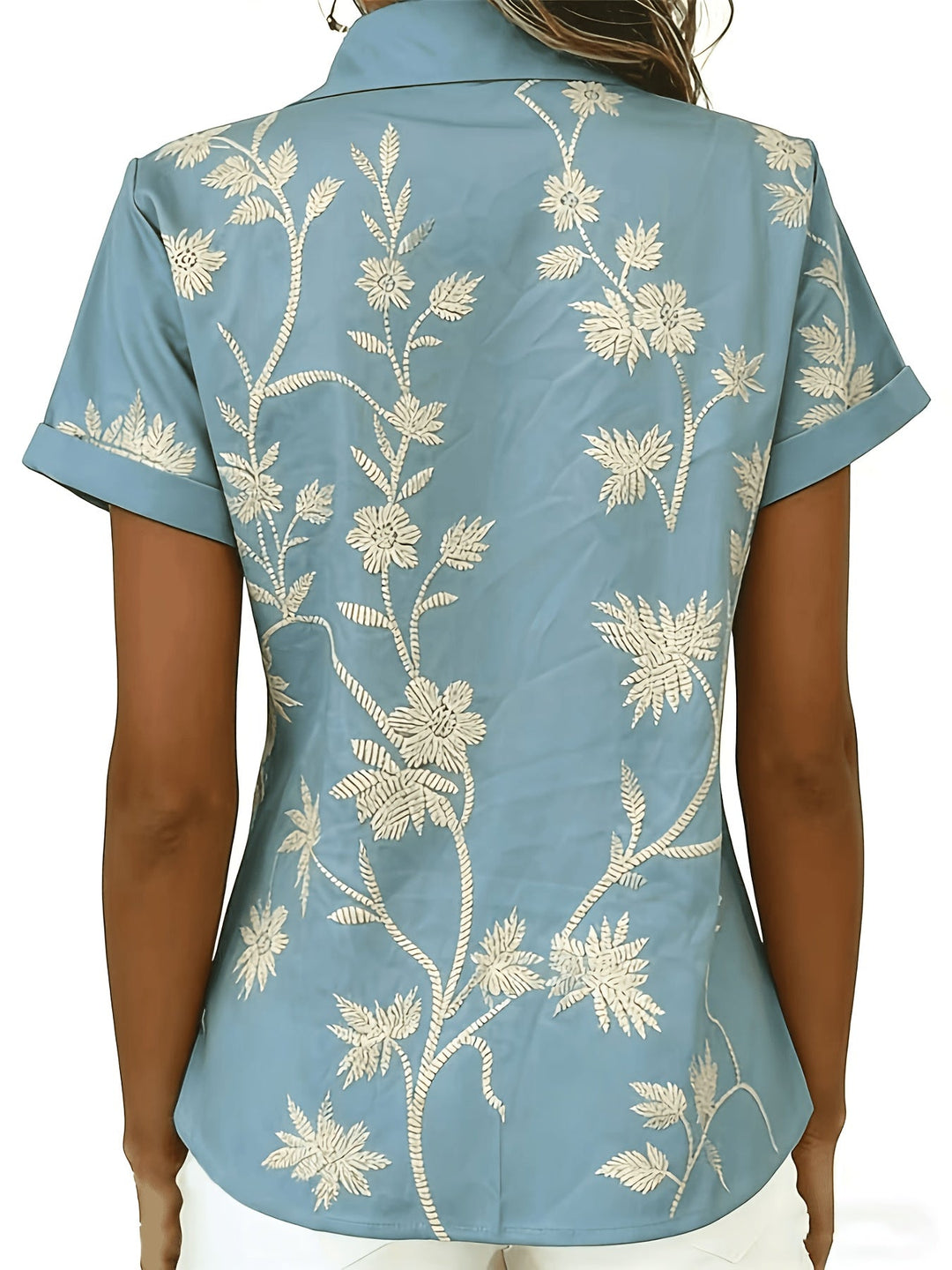 Regina | Botanical Print Shirt
