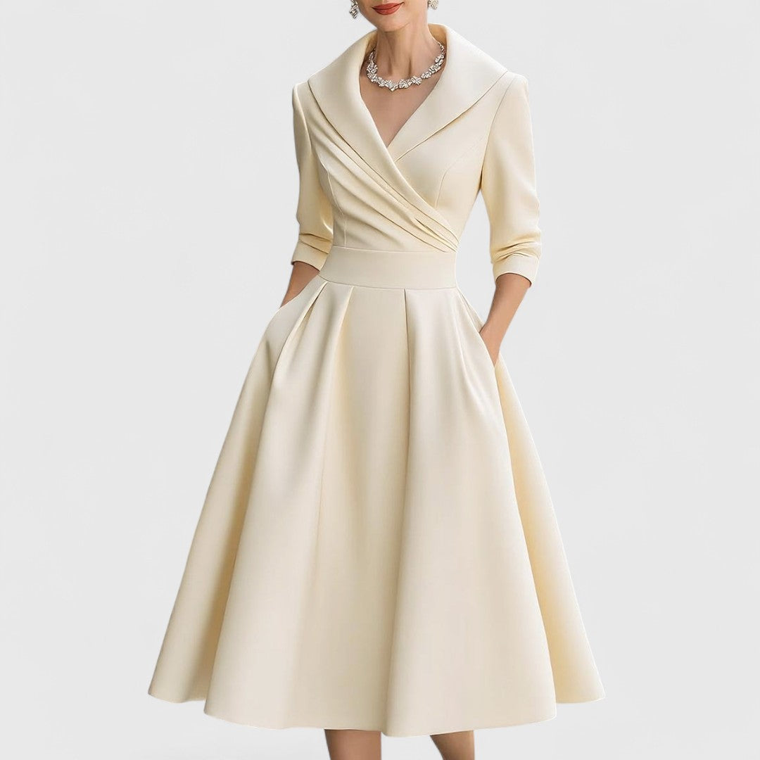 Ashley | Graceful Silhouette Midi Dress