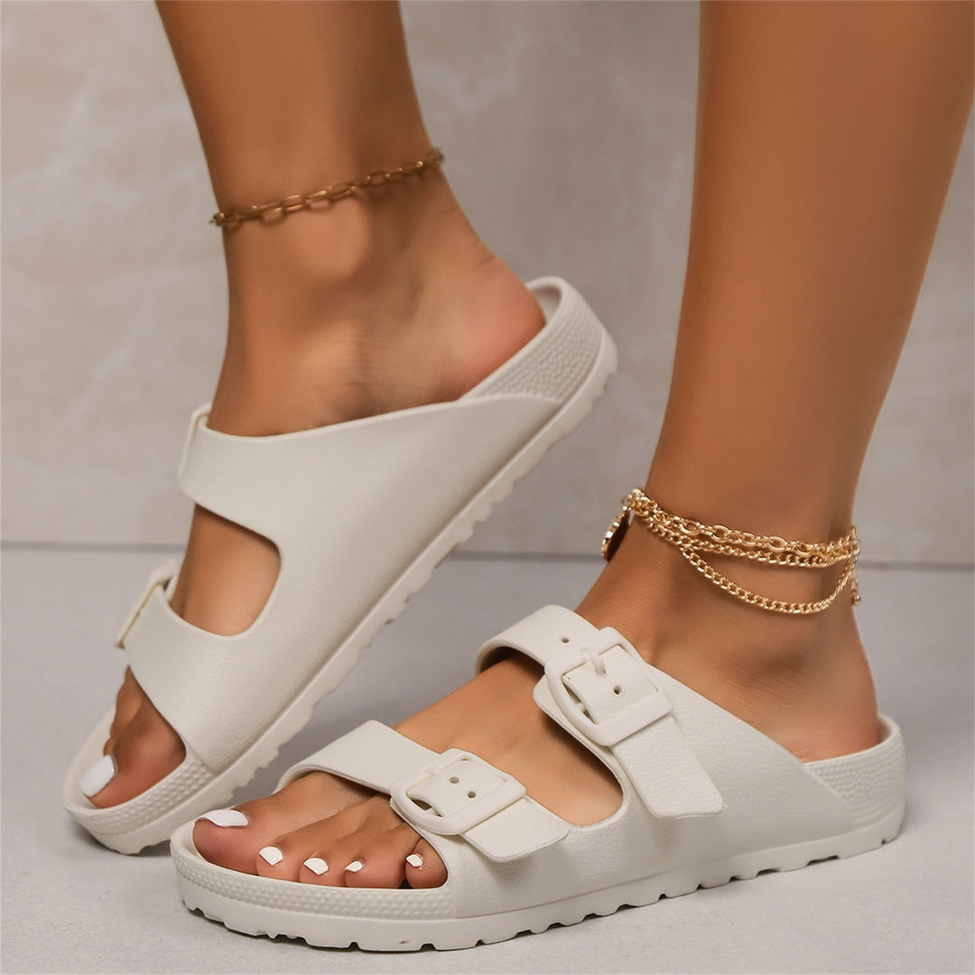 Simone | Double-Buckle Comfort Sandals
