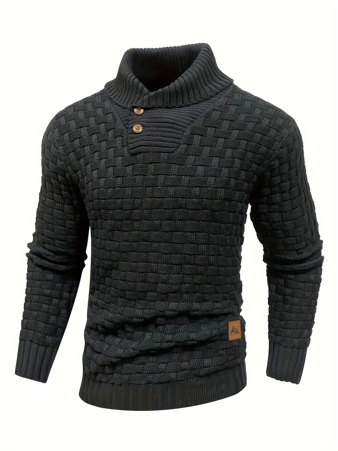 Alistair | Textured Shawl-Collar Jumper