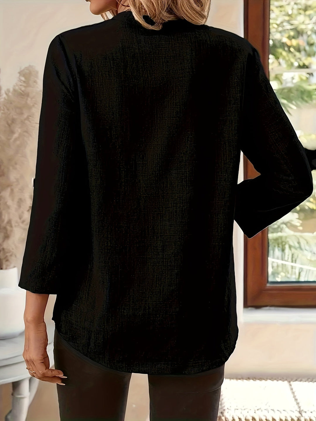 Ophelia | Relaxed V-Neck Blouse