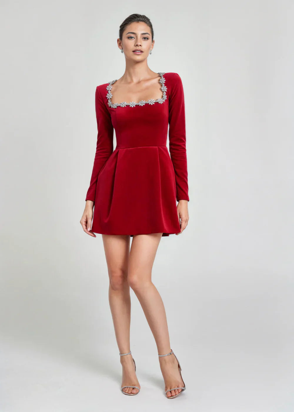 Brielle | Elegant Velvet Mini Dress