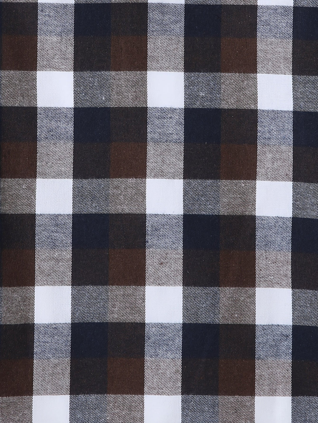 Braxton | Checked Hooded Shirt