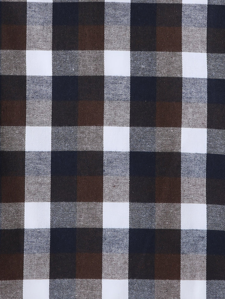Braxton | Checked Hooded Shirt