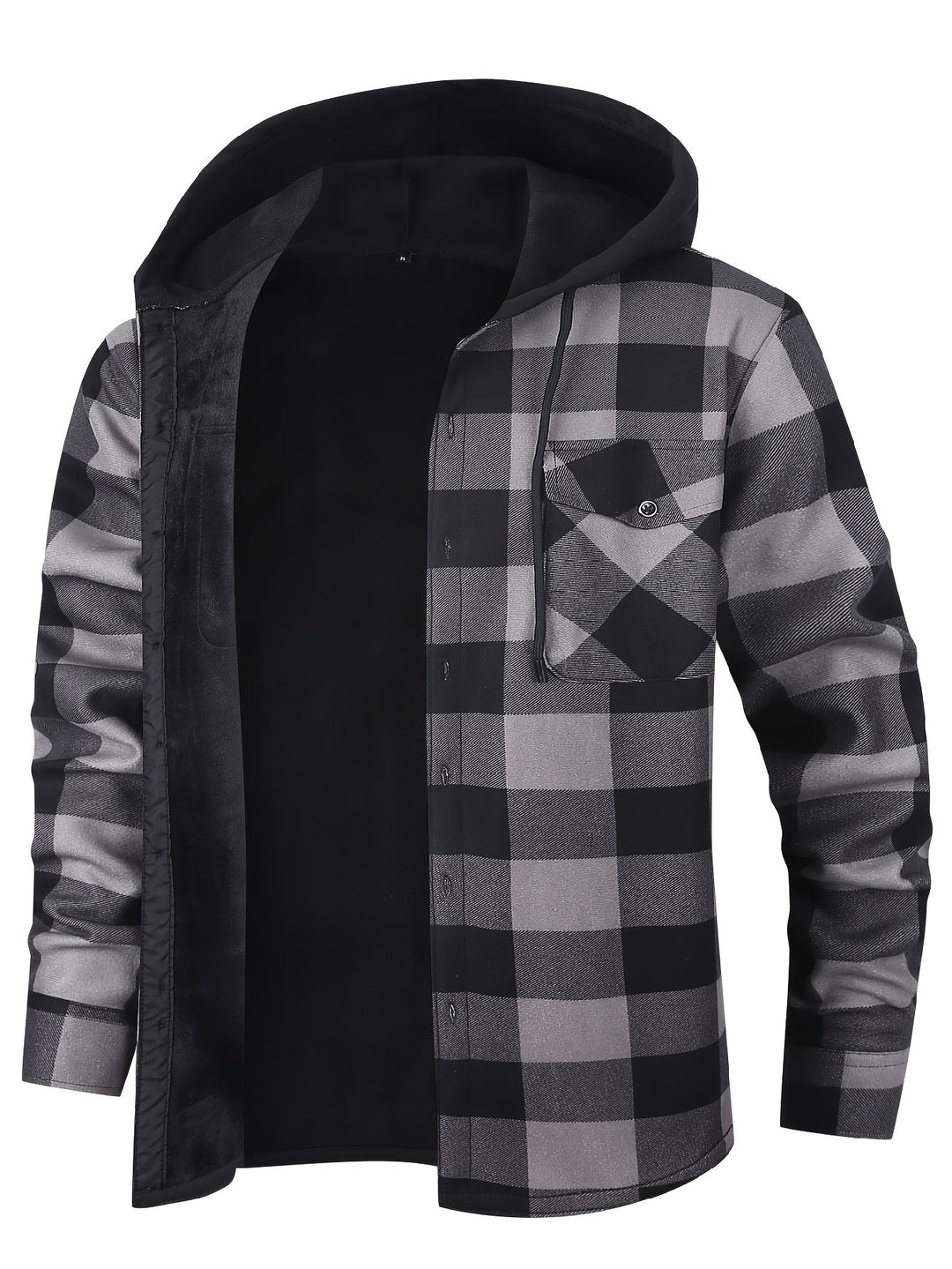 Desmond | Hooded Check Shirt Jacket
