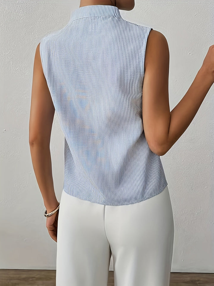 Adeline | Refined Sleeveless V-Neck Top