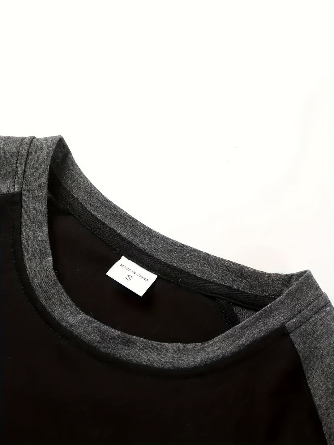 Trevor | Two-Tone Raglan Long-Sleeve Top