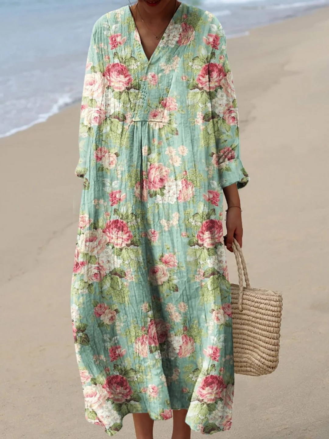 Colette | Retro Floral Watercolour Dress