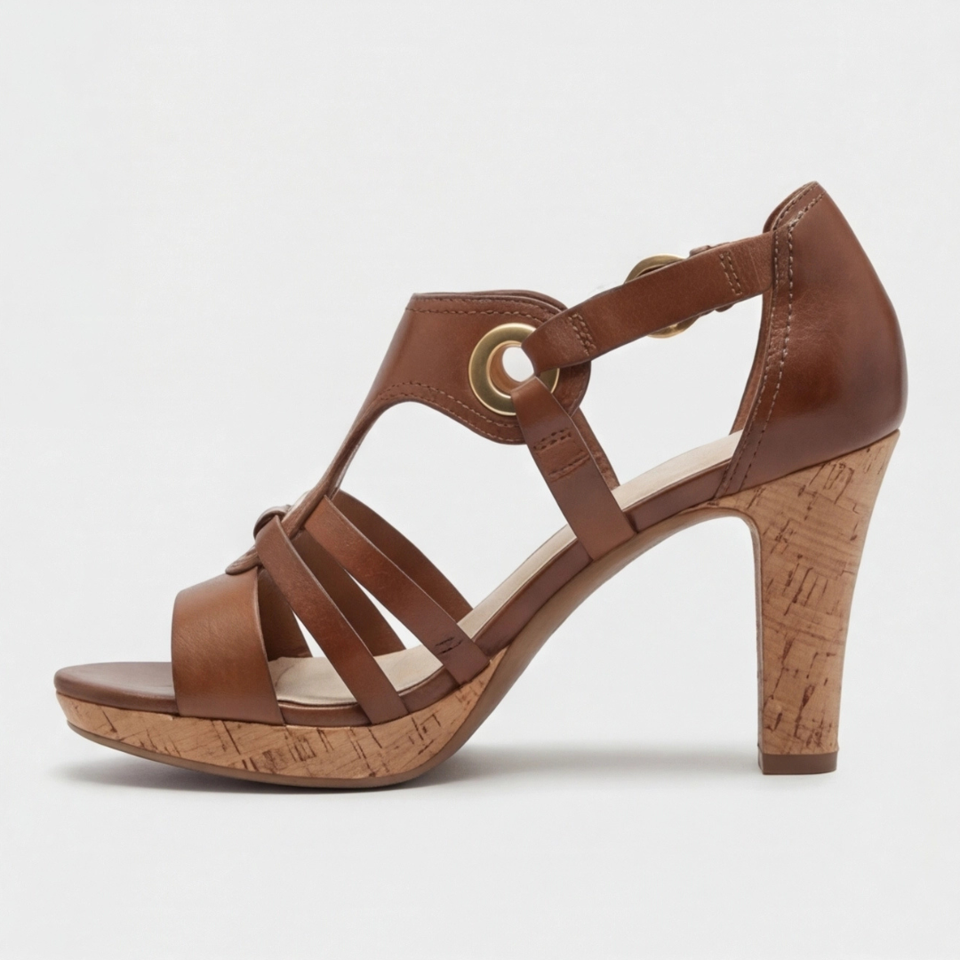 Serena | Orthopedic Strap Open Toe Heels