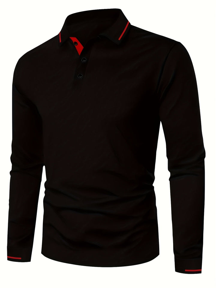 Dalton | Refined Long-Sleeve Polo Shirt