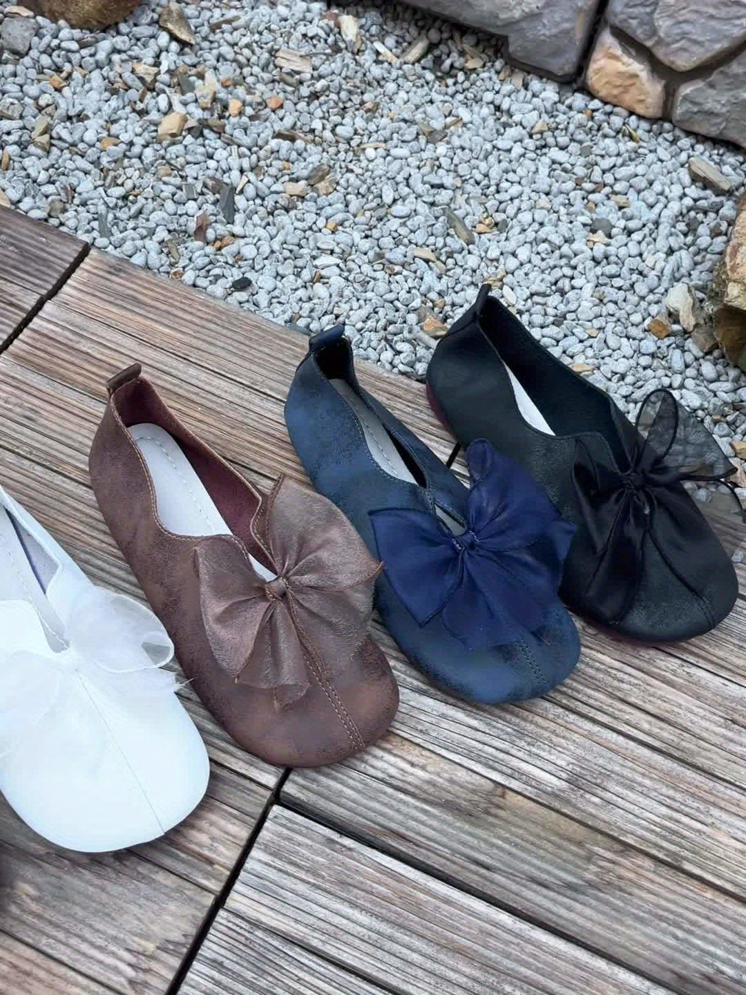 Cecilia | Bow-Accent Slip-On Flats
