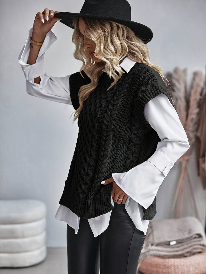 Bridget | Cozy Cable-Knit Jumper Vest
