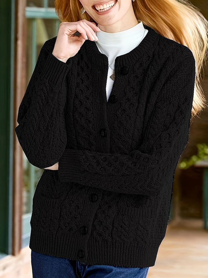 Fern | Textured Button-Front Cardigan