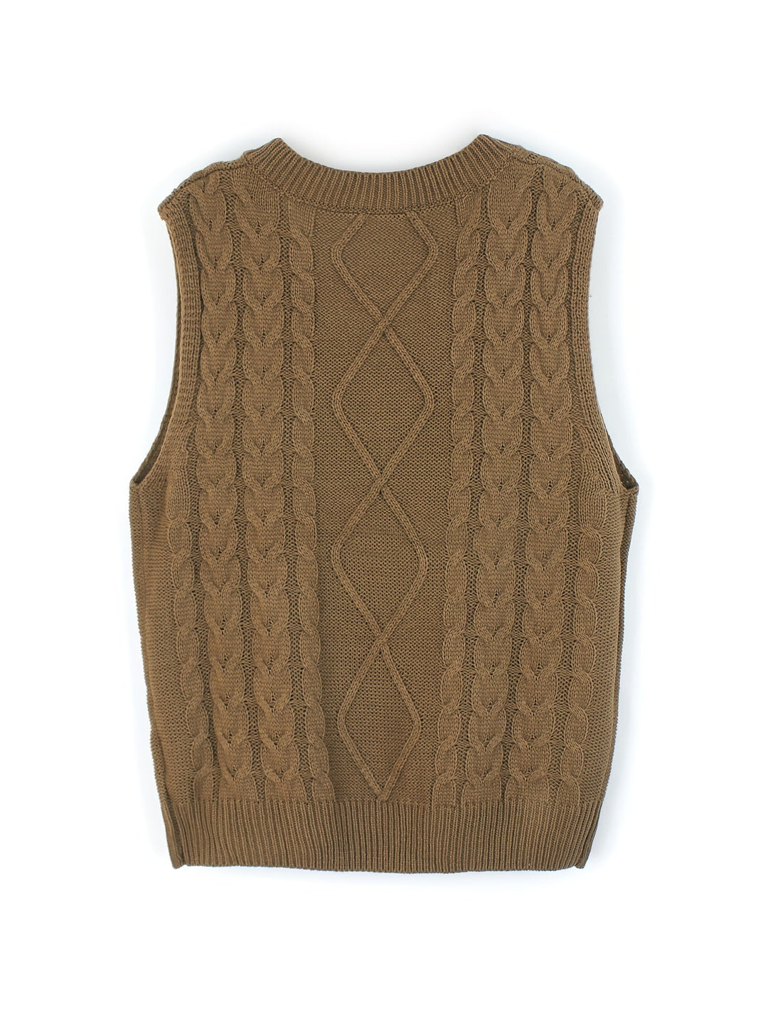 Cora | Cozy Cable-Knit V-Neck Jumper Vest