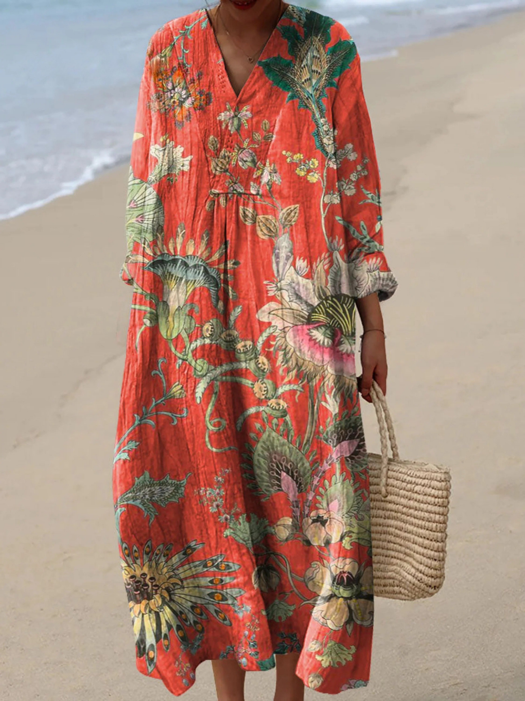 Seraphina | Vintage Floral Pattern Art Print Dress