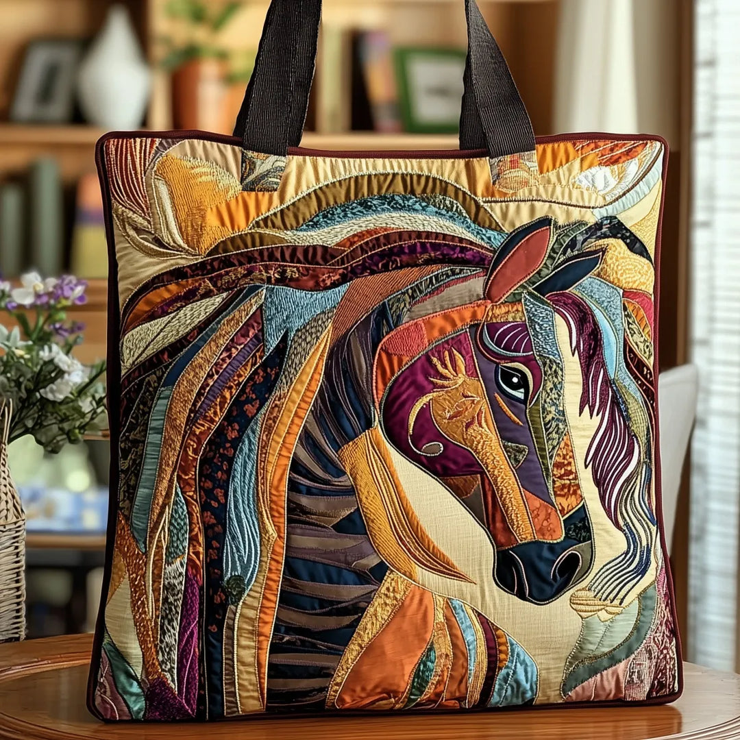 Danielle | Multicolour Horse Art Tote Bag