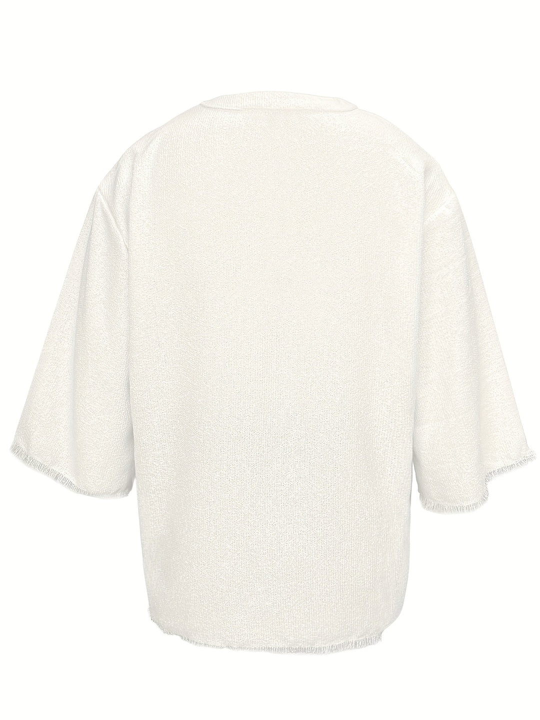 Dorian | Relaxed Lace-Up V-Neck Shirt
