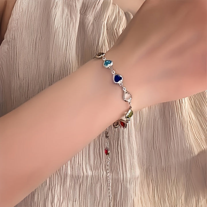 Gail | Stylish Multicolour Heart Shape Bracelet