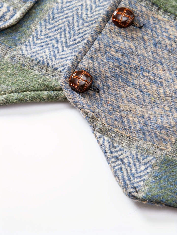 Tobias | Patchwork Tailored Waistcoat