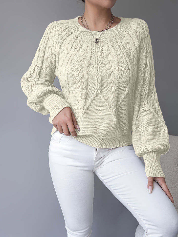 Elsie | Cable-Knit Textured Jumper