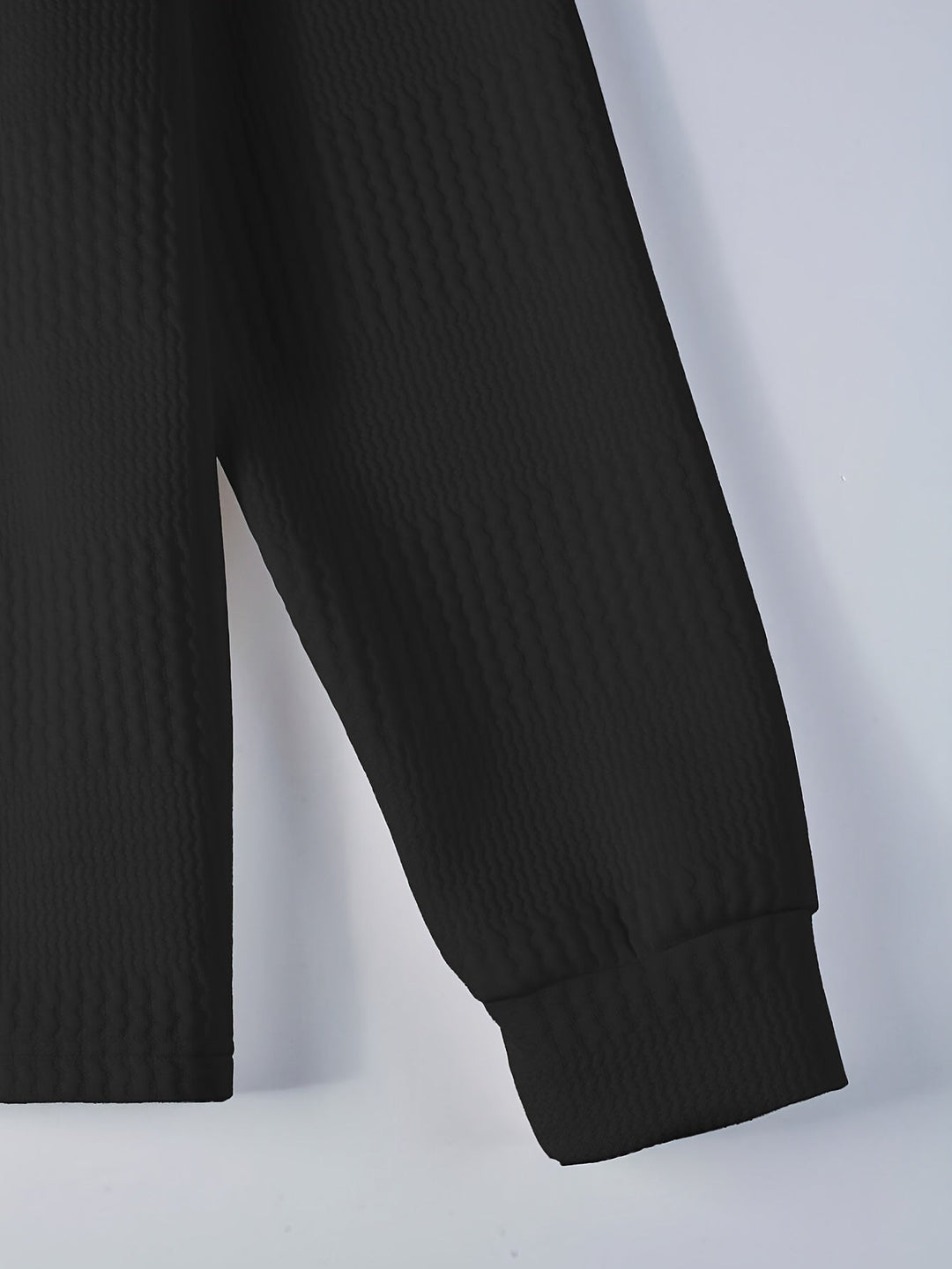 Fletcher | Textured Long-Sleeve Polo Shirt