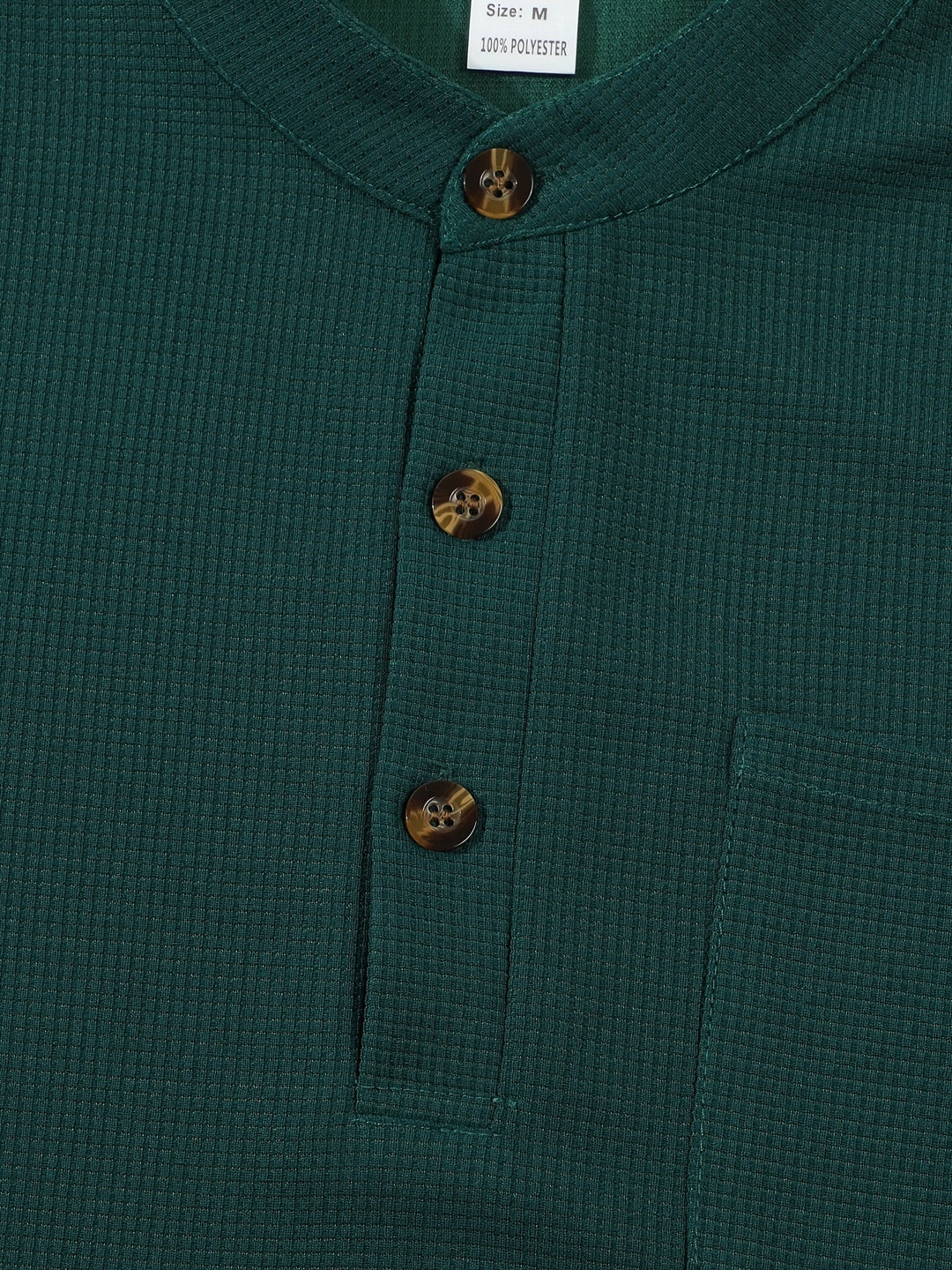 Jonathan | Textured Long Sleeve Henley Shirt