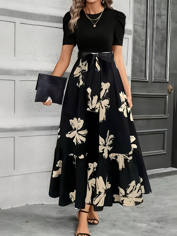 Felicity | Flowing Puff-Sleeve Maxi Dress