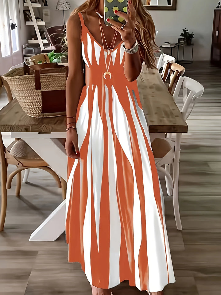 Nadine | Flowing V-Neck Maxi Dress