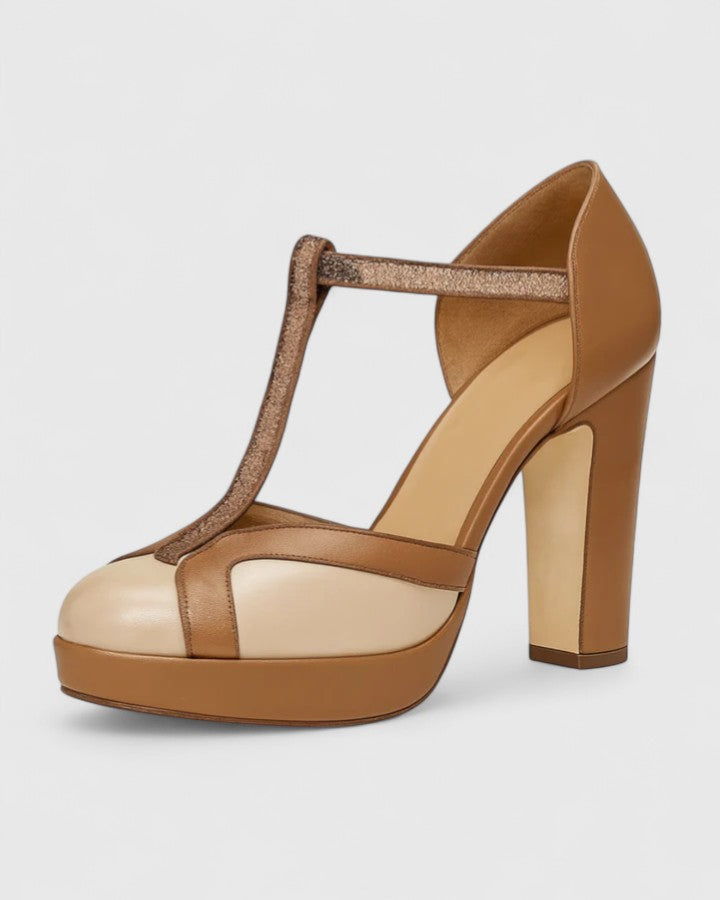 Nadia | Sophisticated Retro Close Toe Heels