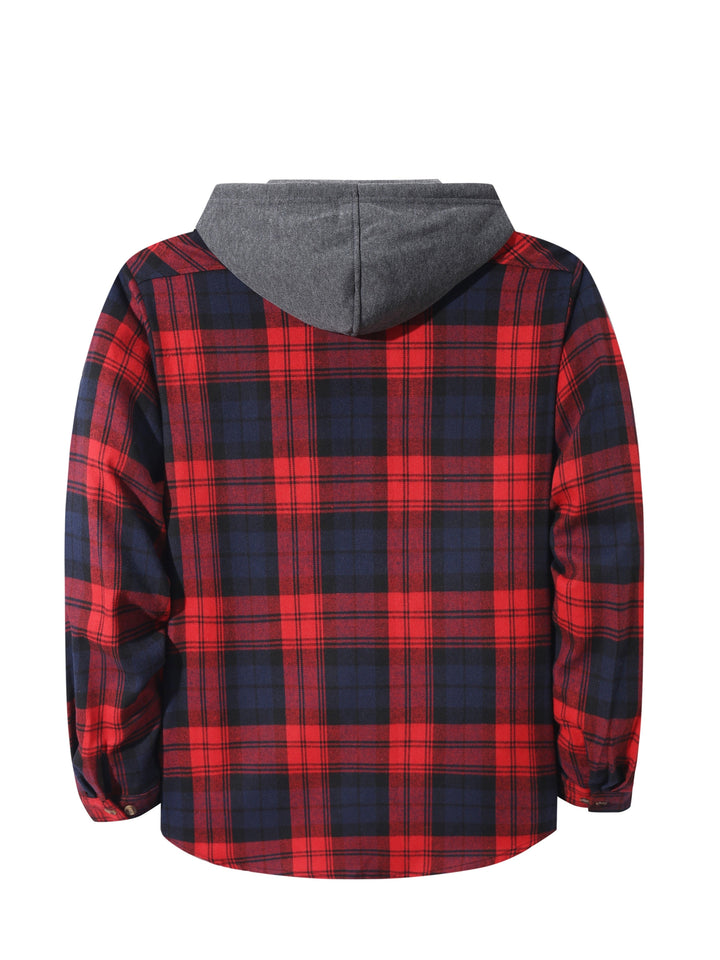 Braxton | Checked Hooded Shirt