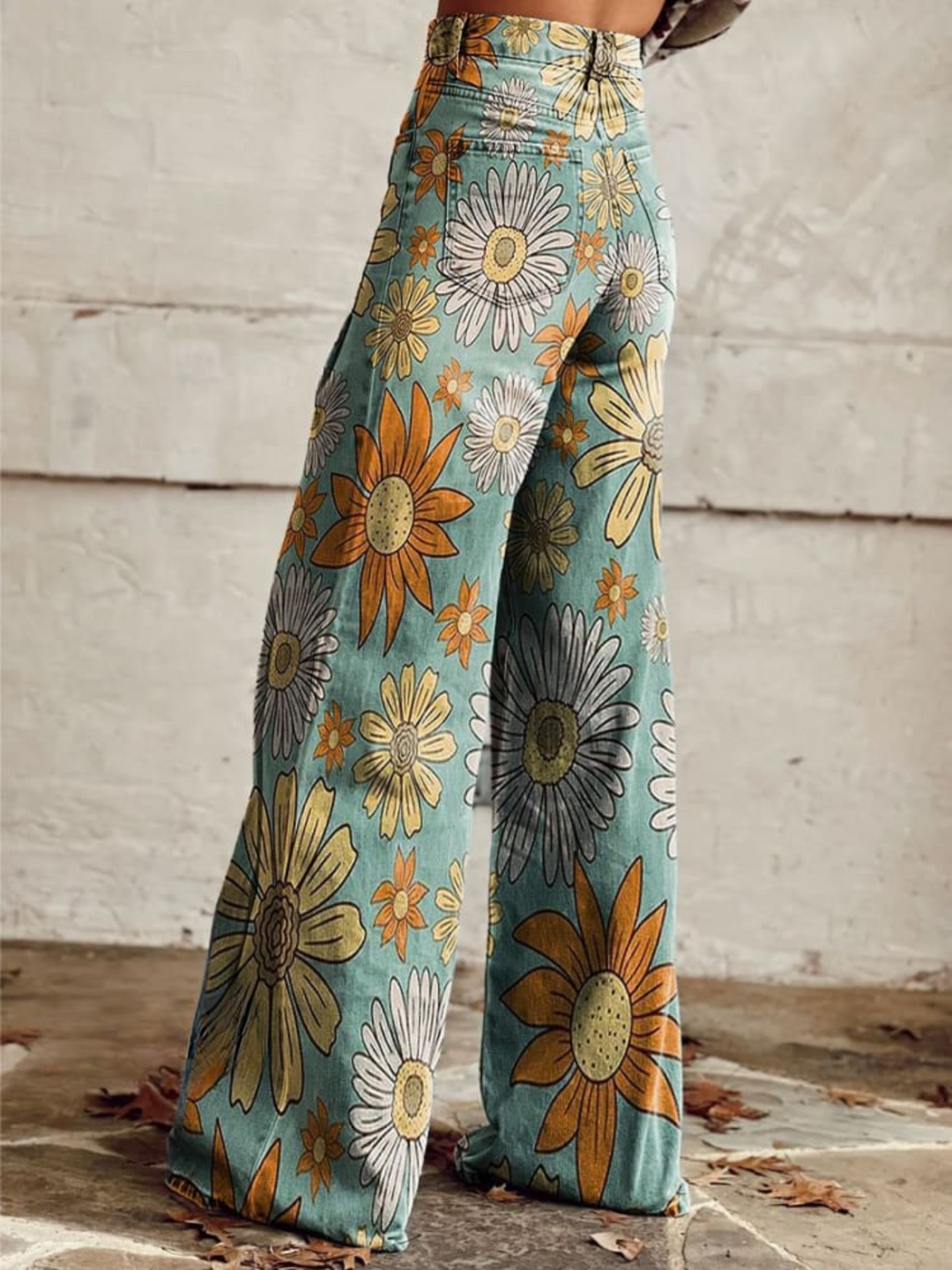 Cecillia | Artistic Palazzo Floral Trousers