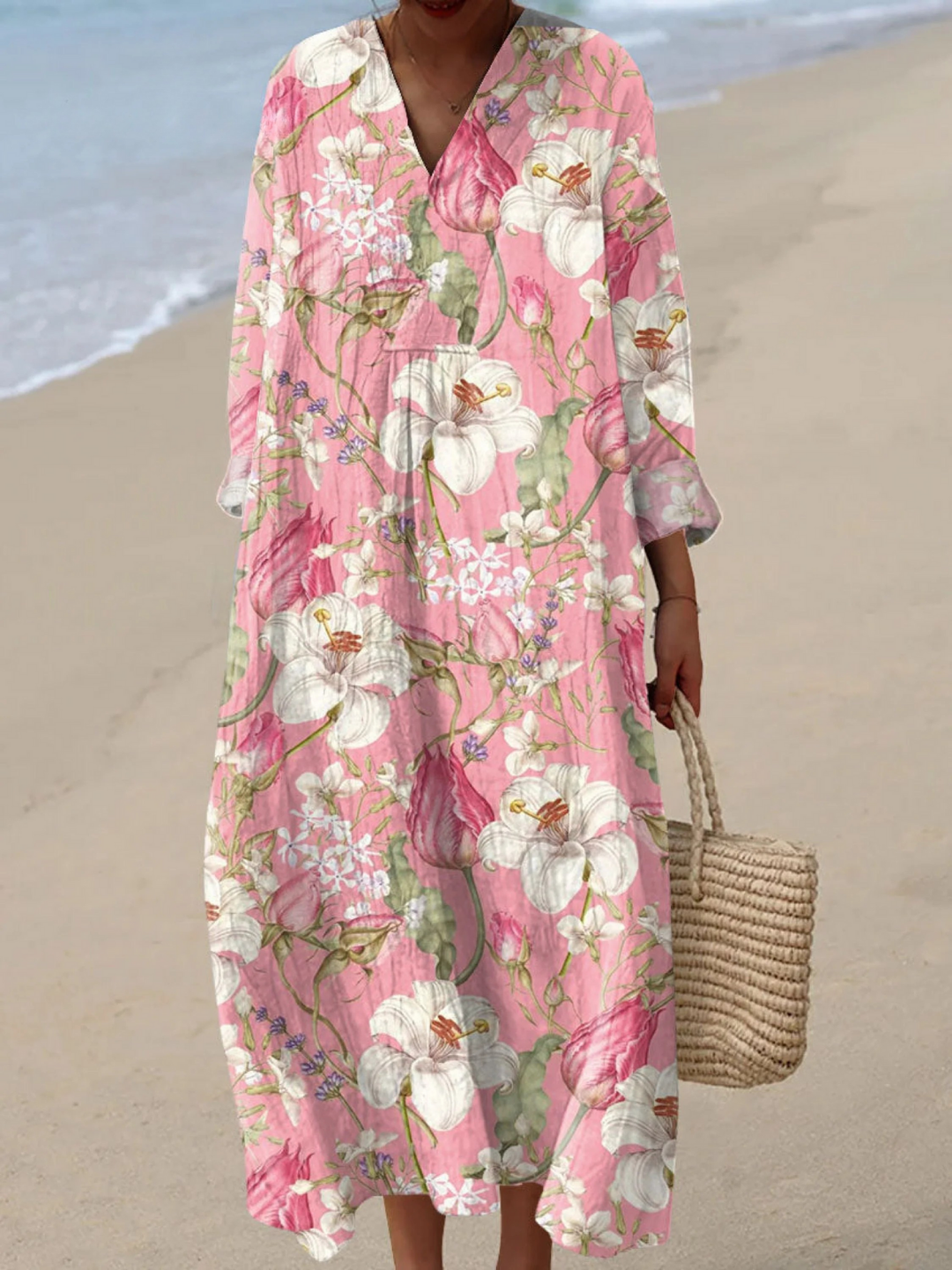 Marianne | Vintage Floral Art Print Dress