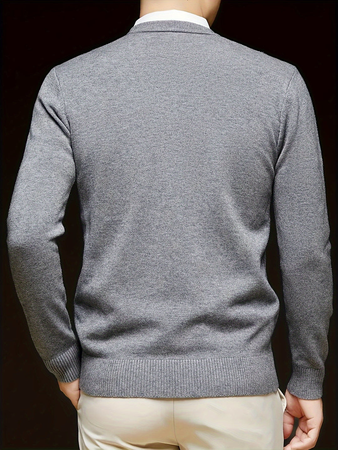 Hugh | Refined V-Neck Jumper