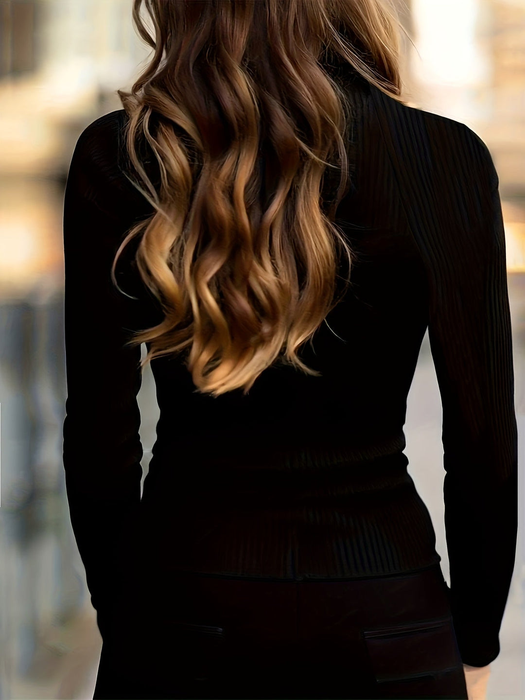 Sloane | Sleek Half-Zip High-Neck Top
