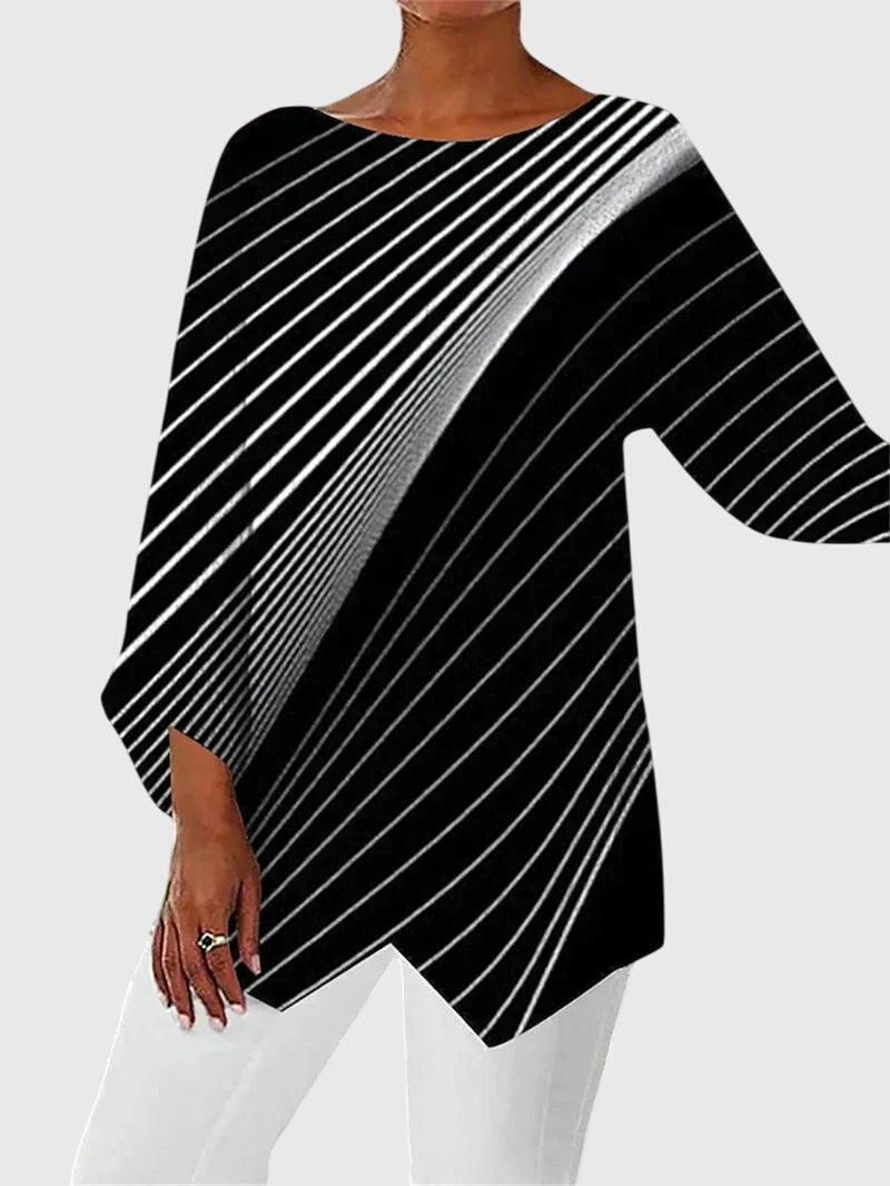 Kathleen | Shimmer Butterfly Long-Sleeve Top