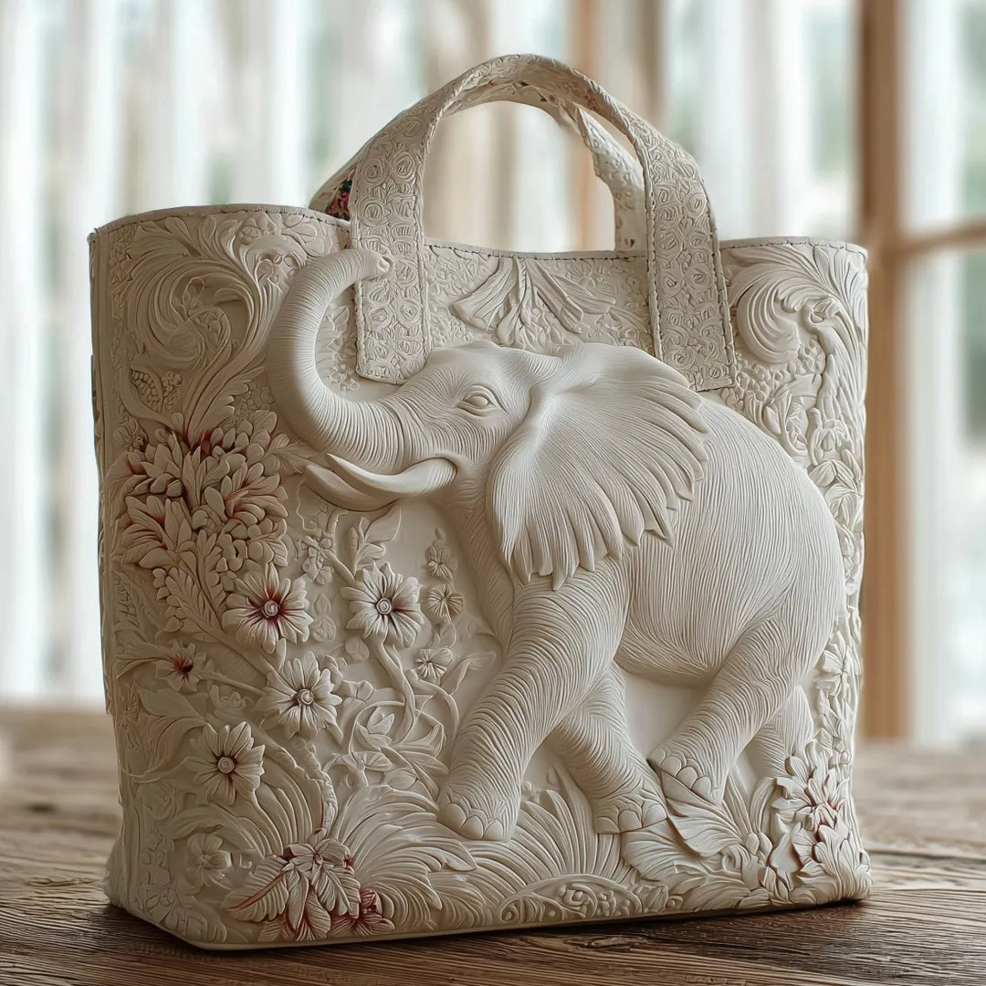 Patricia | Elegant Elephant Art tote Bag