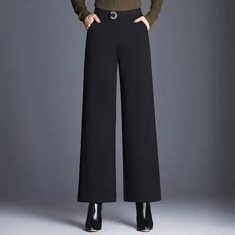 Beatrix | Checked Wide-Leg Trousers