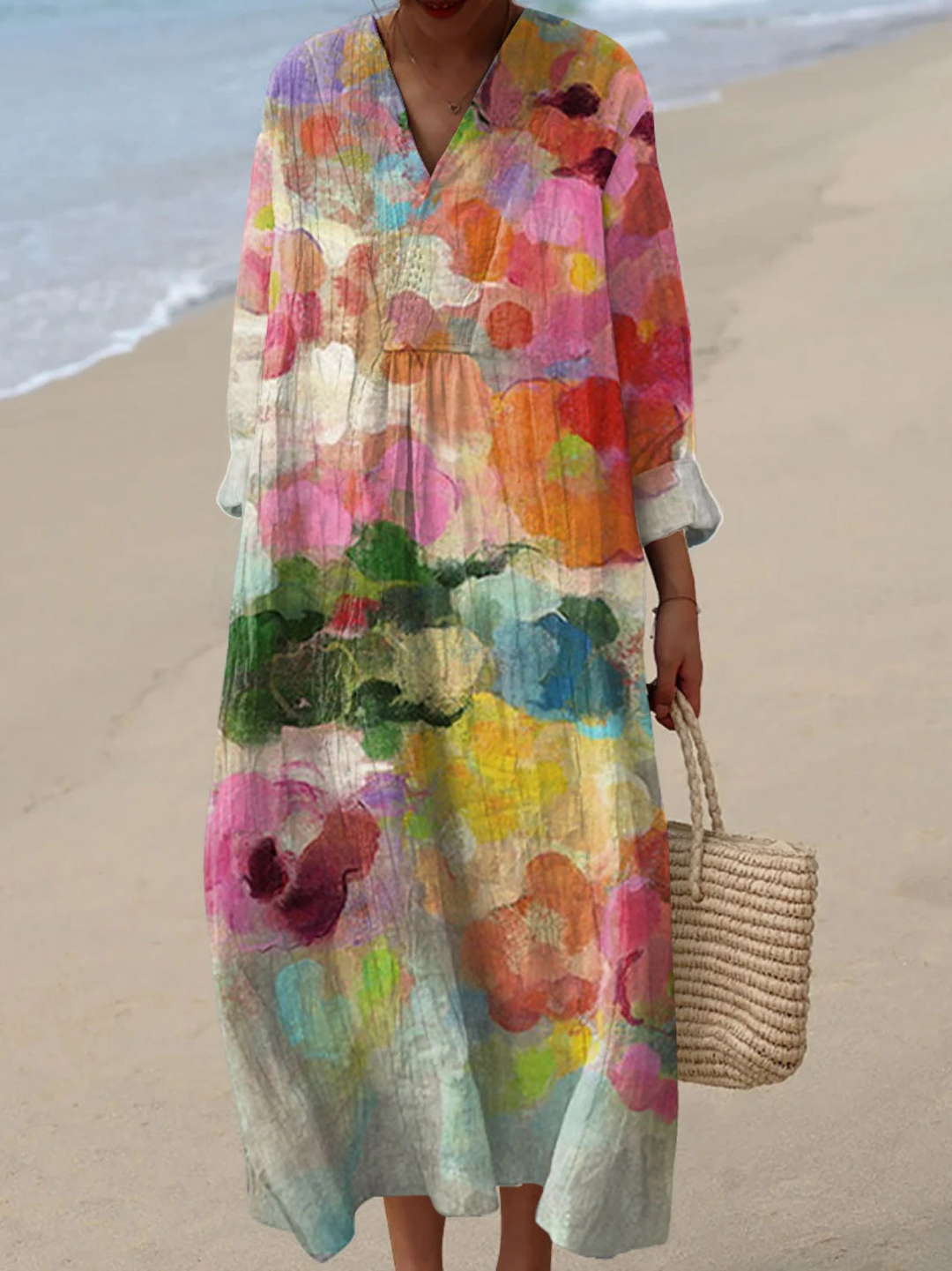 Anastasia | Vintage Flowers Art Print Dress
