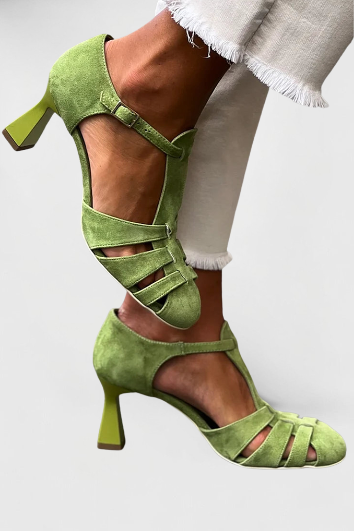 Brittany | Premium Vintage Strap Heels