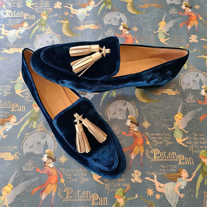 Faye | Classic Midnight Elegance Tassel Loafer