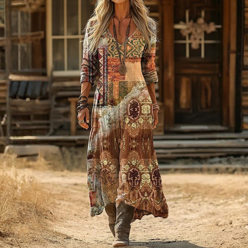 Teresa | Vintage-Inspired Long Sleeve Casual Dress
