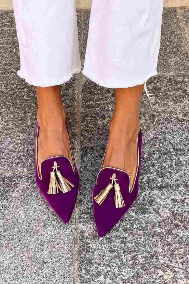 Bailey | Elegant Pointed Tassels Loafer