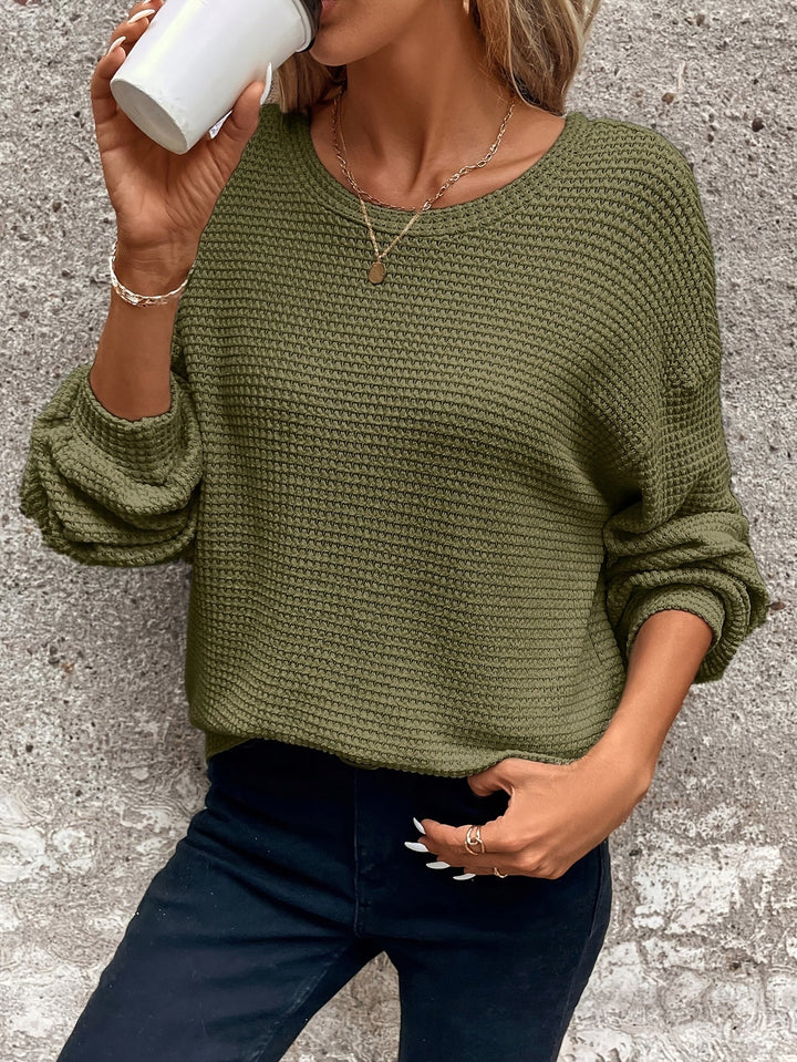 Carly | Relaxed Waffle-Knit Jumper
