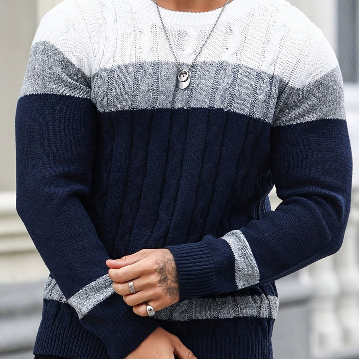 Nolan | Textured Cable-Knit Jumper