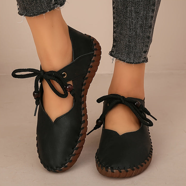 Annette | Handcrafted Lace-Up Flats