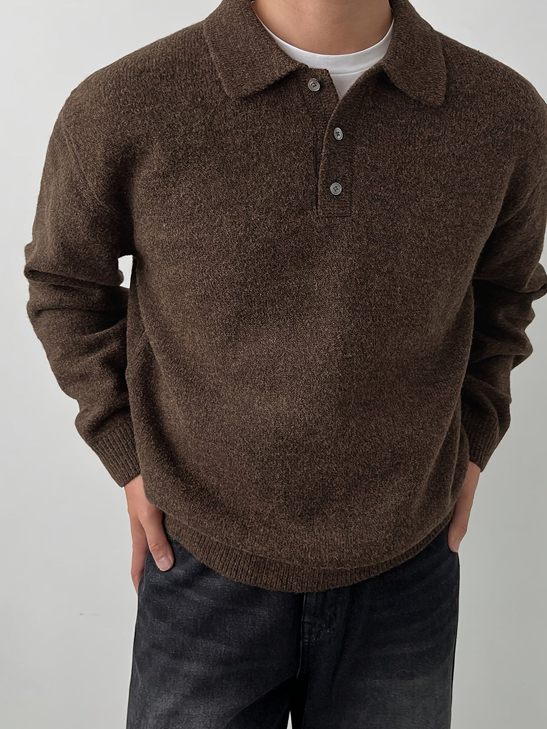 Landon | Refined Polo Collar Jumper