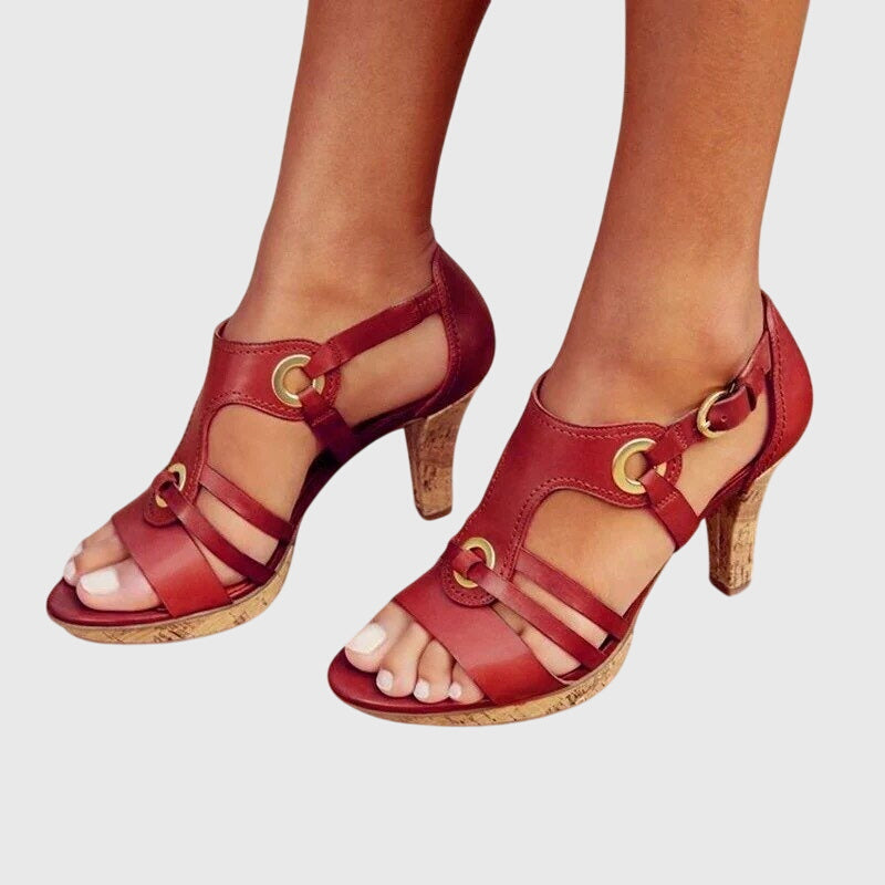 Stephanie | Premium Buckle Orthopedic Heels