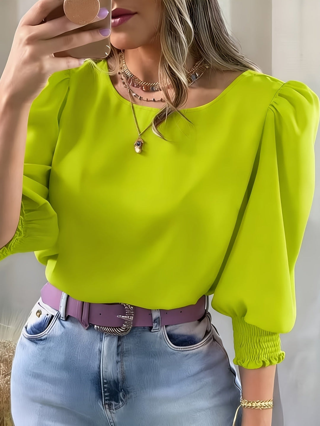 Ellen | Puff-Sleeve Blouse