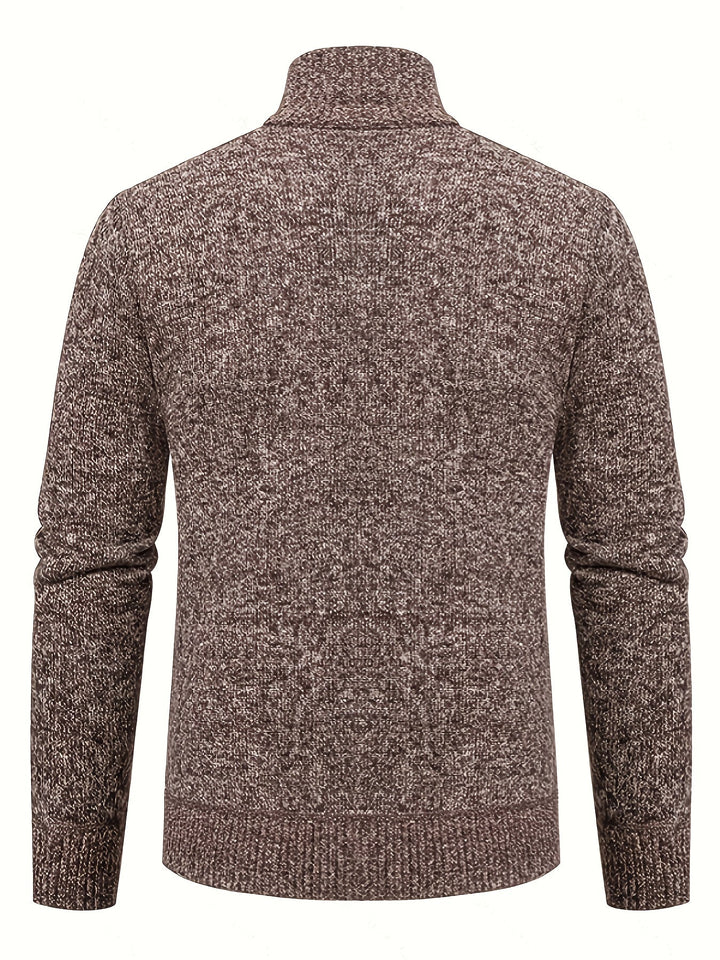 Walter | Textured Full-Zip Cardigan
